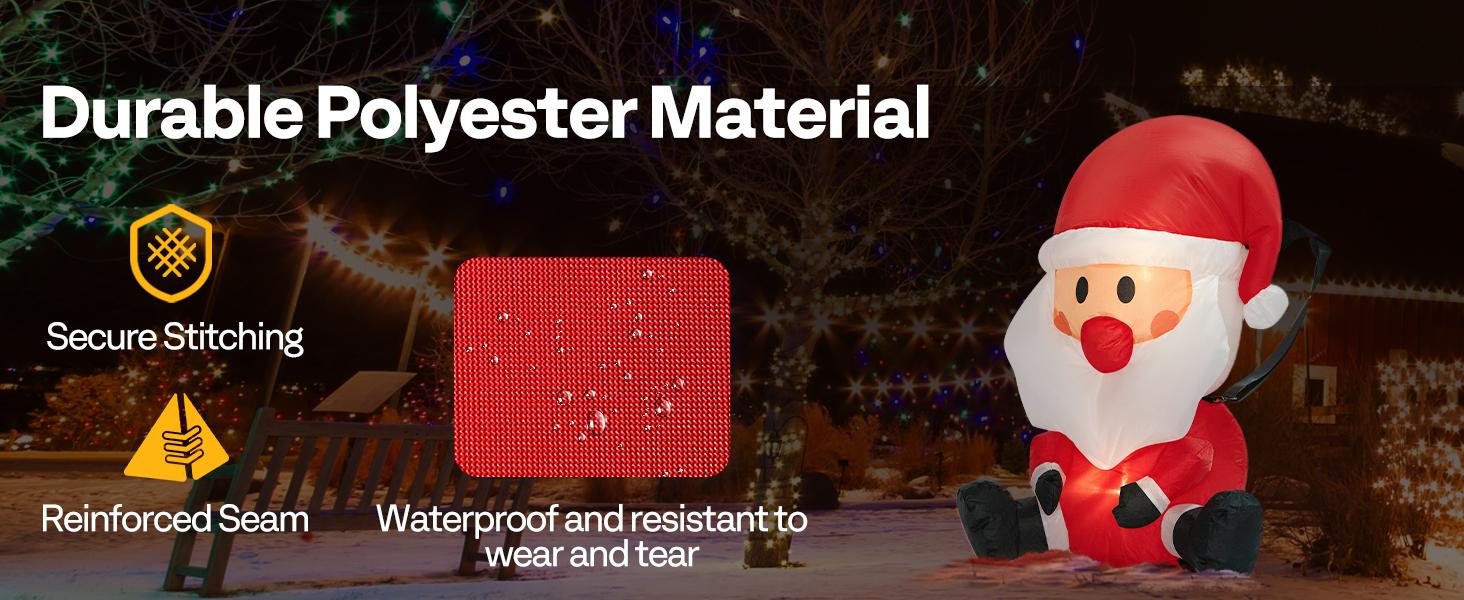 VIVOHOME Christmas Inflatable Outdoor Decoration, Santa on Green Sleigh, Santa and Christmas Tree, Navidad Blow Up Yard Decor with Built-in LED Light for Lawn, Garden, Party Ornament Water Proof VIVOHOME Christmas Inflatable Outdoor Decoration, Santa on Green Sleigh, Santa and Christmas Tree, Navidad Blow Up Yard Decor with Built-in LED Light for Lawn, Garden, Party Ornament Water Proof