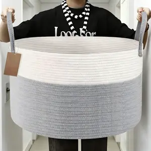 Large Capacity Clothes Basket with Handle, Summer Foldable Laundry 85L Basket, Storage Basket for Home Laundry Room, Bedroom, Living Room, Laundry Basket OrganizeL