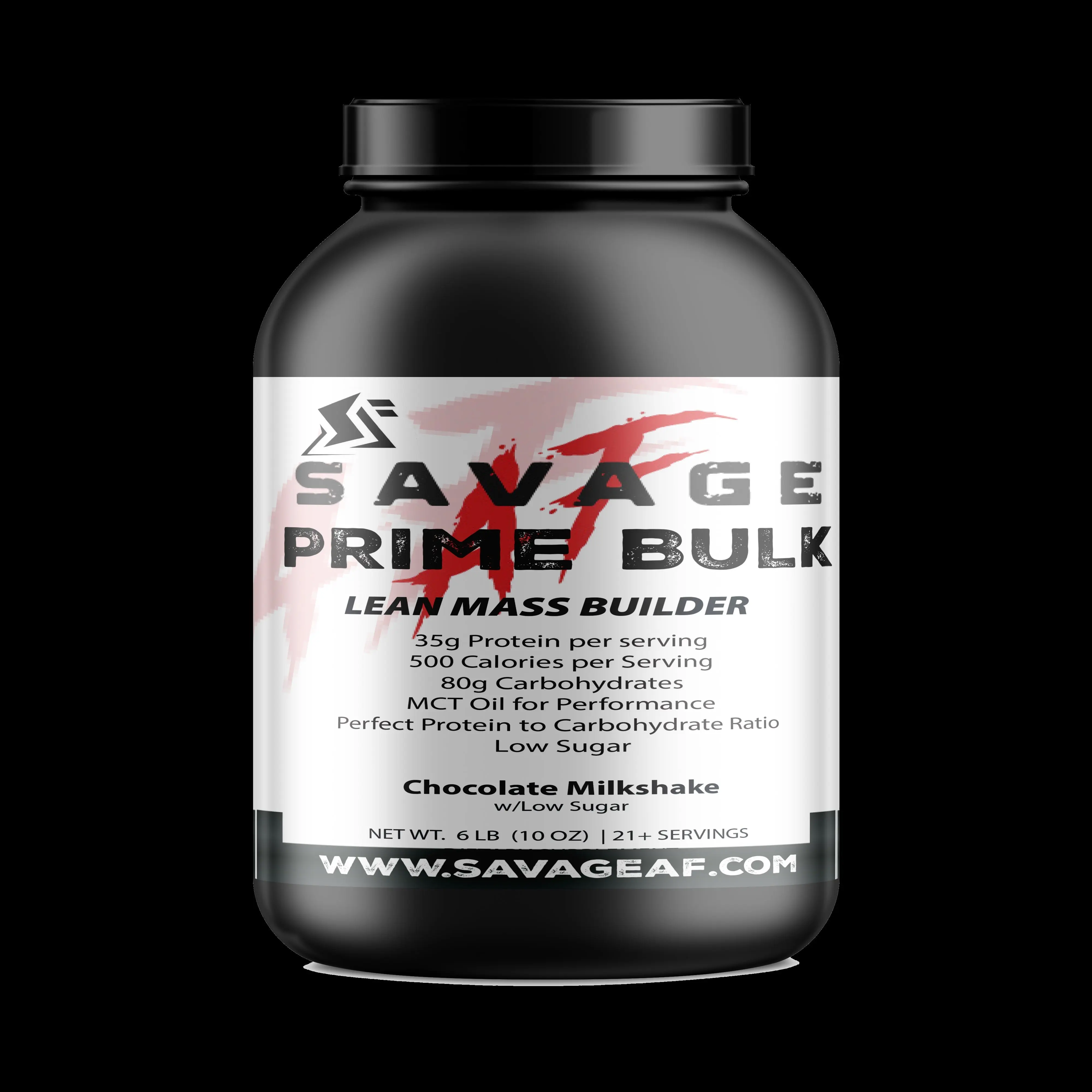 Savage Prime Bulk Mass Gainer Protein Powder – Chocolate Milkshake 5LB