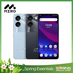 【C67】MIRO Unlocked Smartphone - 6.75" HD+ 90Hz Display, MediaTek Helio G36 8-Core, 4900mAh Battery, 8GB RAM, 64GB Storage, Dual Rear Cameras, Black/Blue