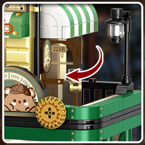 INSOON Detective Agency Building Set with LED Lights, 1231 Building Blocks for Adults, Teens, Kids, and Girls (6-12+), Office Construction Model