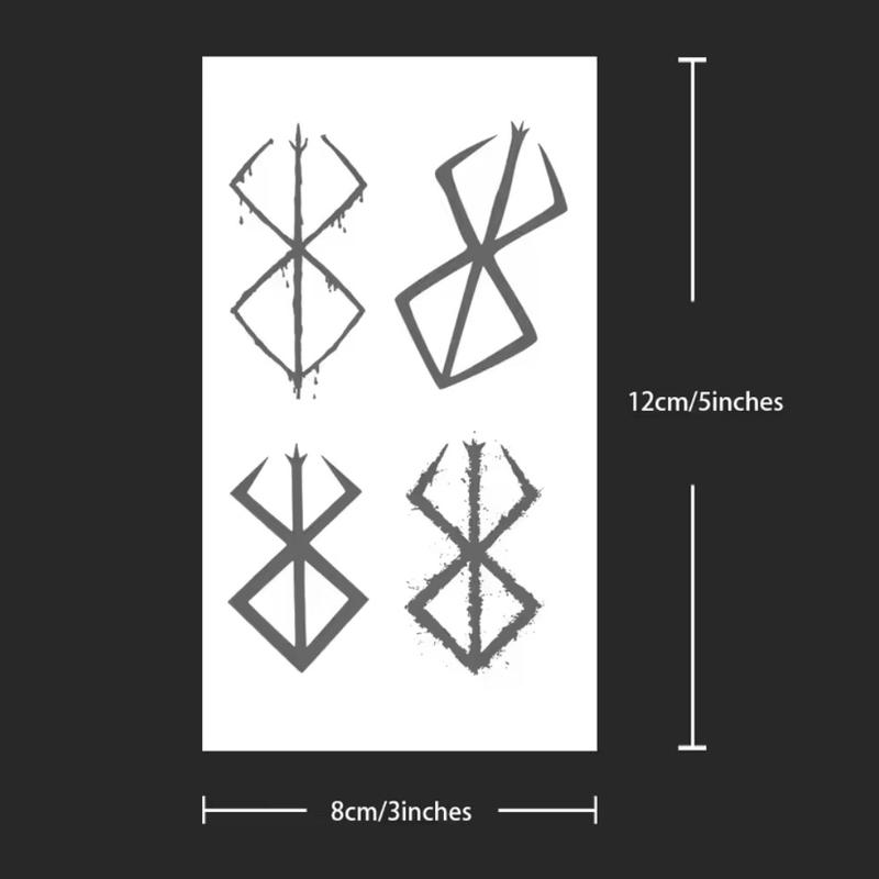 Anime Temporary Tattoos (1-2 Weeks) - Body Art Naruto One Piece HxH