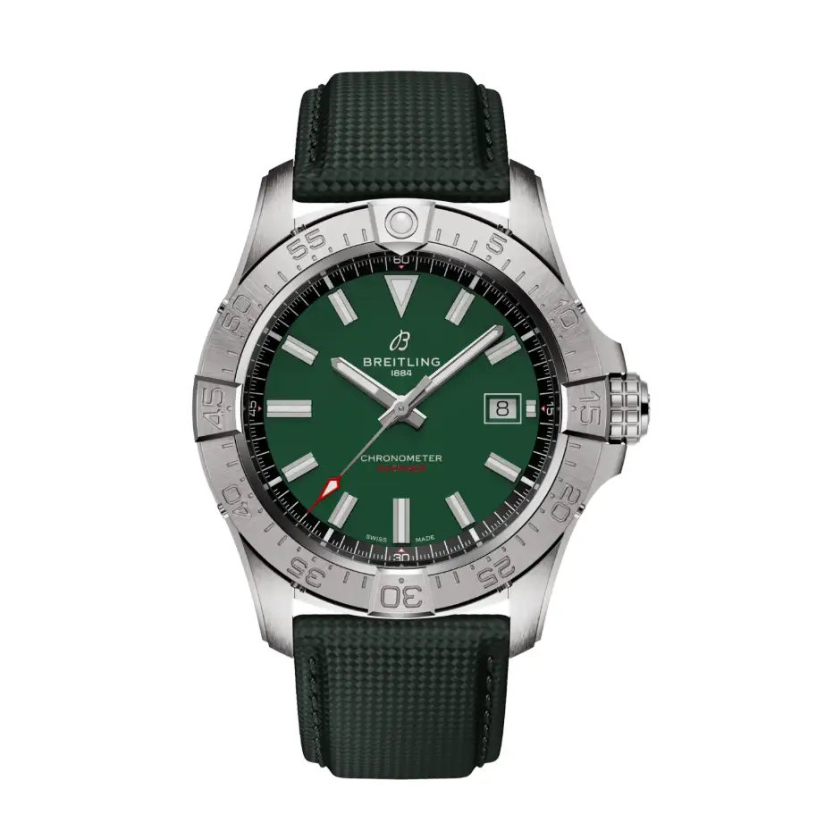 Breitling Avenger Automatic 42mm Green Dial Leather Strap Watch (MSRP: $4,900)