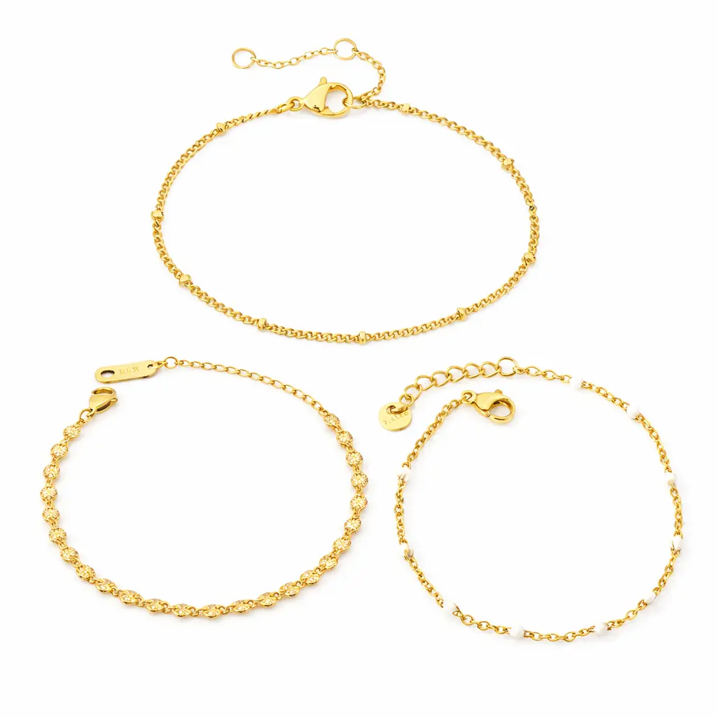 The Everyday Bracelet Stack – Dainty Layered Stack