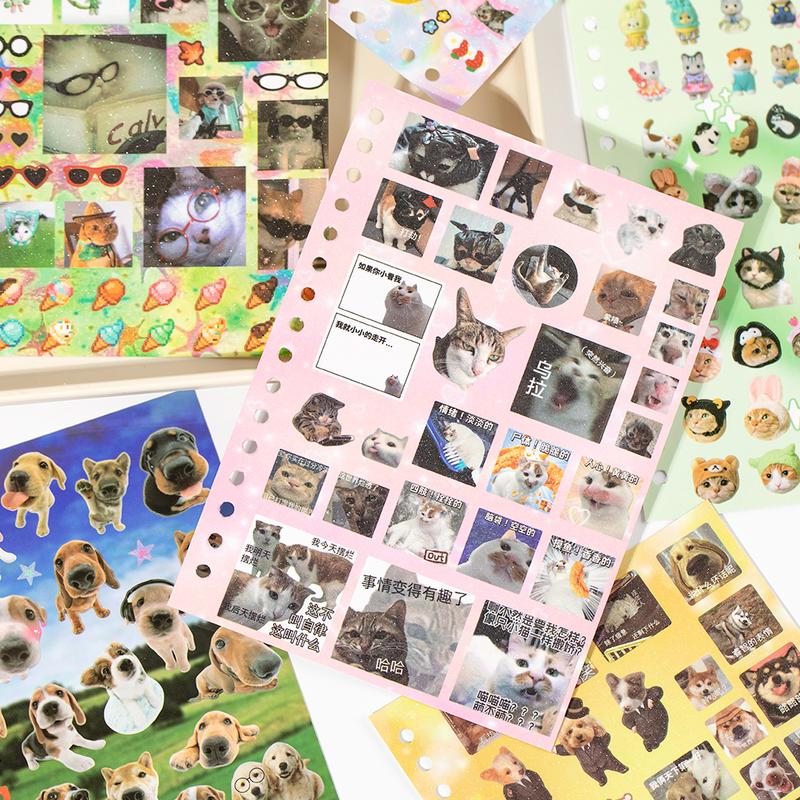 2 Styles Cute Pet Sticker Book – 30 Sheets, 800 Pcs Stickers per Style, Cat & Dog Aesthetic Stickers for Scrapbooking, Journaling, DIY Crafts, Kawaii Planner Stickers, TikTokShopJumpstartSale