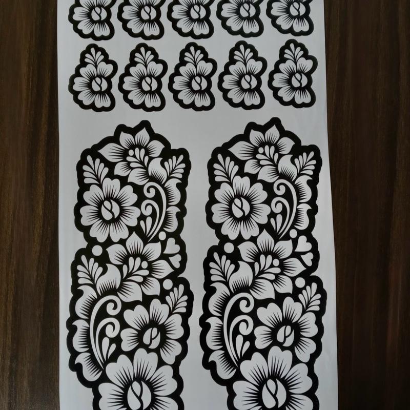 Henna Stencils -  Full hand design for temporary Henna tattoos. Unique Patterns, Suitable for Various Occasions and Events