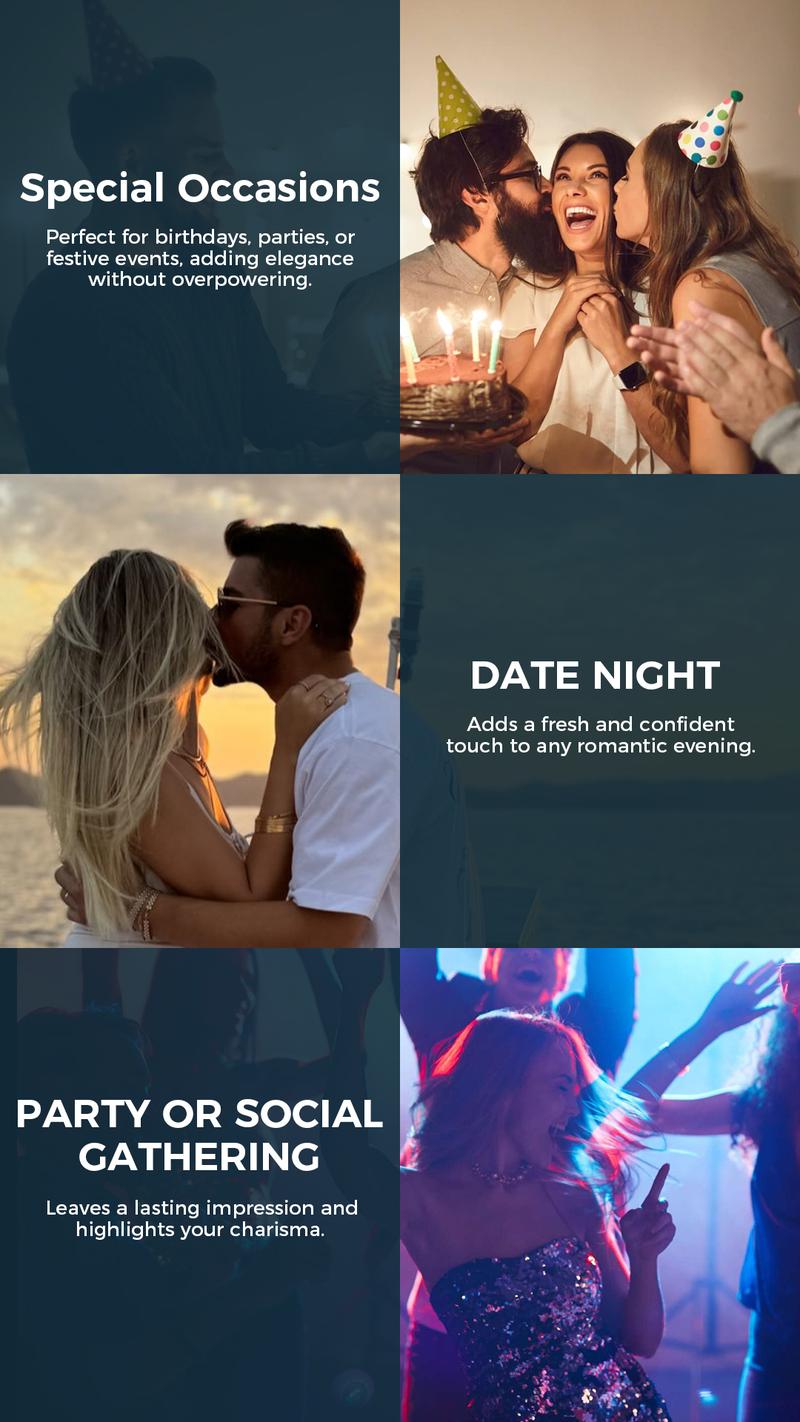 Lopeie Aqua Sport Men's Cologne - Upgraded Fresh Citrus Marine Scent, Long-Lasting Clean Fragrance, Ideal for Everyday Wear, 50ML Eau de Parfum