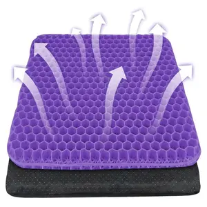 Cooling Gel Seat Cushion – Breathable Honeycomb Silicone Pad for Office Chair, Car & Long Sitting Relief