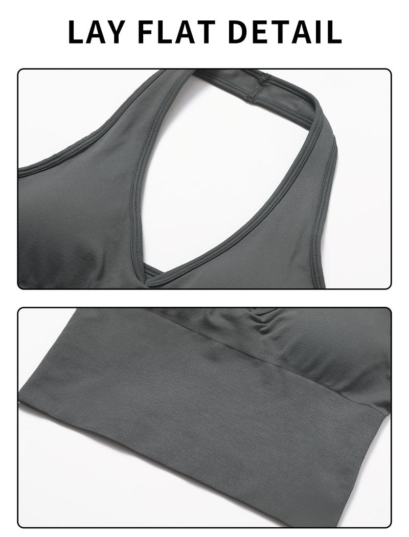 MFVIM Women's Solid Criss Cross Crop Tank Top High Waist Leggings Zip Up Crop Jacket Tracksuit Set Breathable Comfortable Yoga Workout Gym Athletic Activewear Textured Sweatsuit Thermal Lined Sports