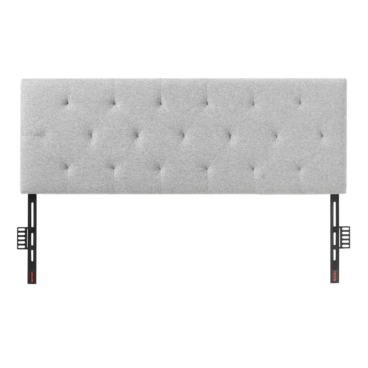 【SummerFinds】VEVOR Headboard,  Full Size Headboard with Adjustable Height, Comfortable Diamond Tufted for Full Size Bed, W 56.3 x H（35.6-47.4）inches, Ideal for Bedroom, Hotel, Homestay, Dormitory, Light Grey