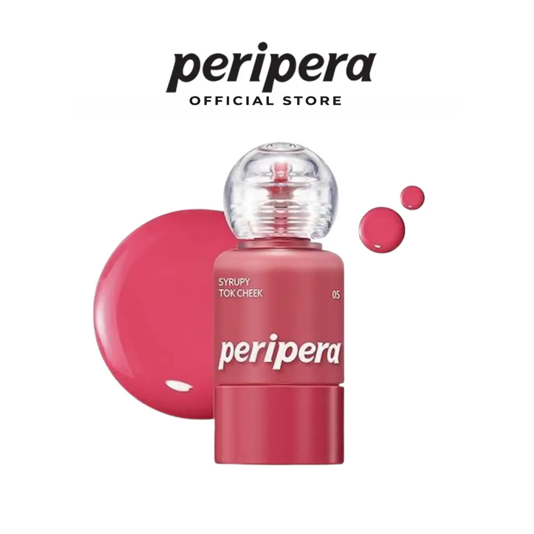 [PERIPERA Official Shop] PERIPERA Syrupy Tok Cheek | Moisturizing Liquid Blush Makeup Beauty Cosmetics | Hydrating Fresh Glow Cheek Color | Lightweight Moisturizer Finish | Non Toxic Makeup Look | Long-Lasting Radiance