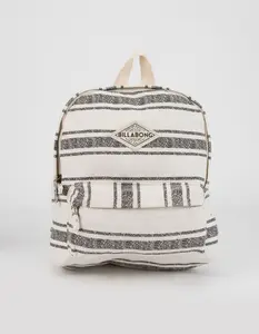 BILLABONG Womens Mini Mama Stripe Backpack, Black & White BILLABONG Womens Mini Mama Stripe Backpack, Black & White