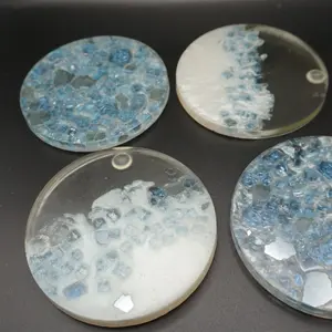 Seashell Coastal Stone Resin Round 4 Set