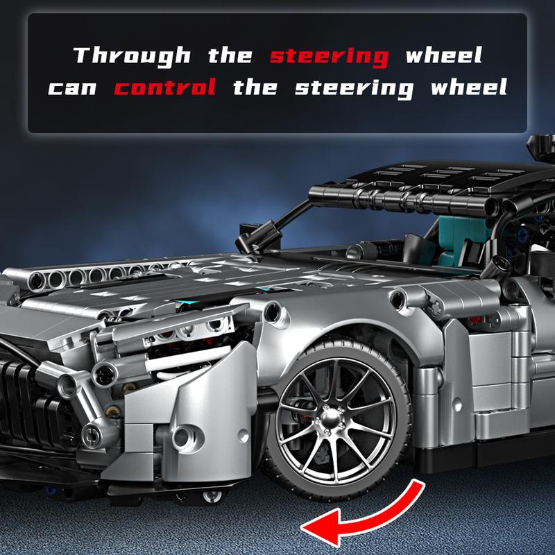 Race Car Building Set Sports 1:14 MOC Car Building Blocks Toys Boys or Adults Kits， Raceing Car Model,Super Cars for Boys Age 5 6 7 8 9 12+ Adult