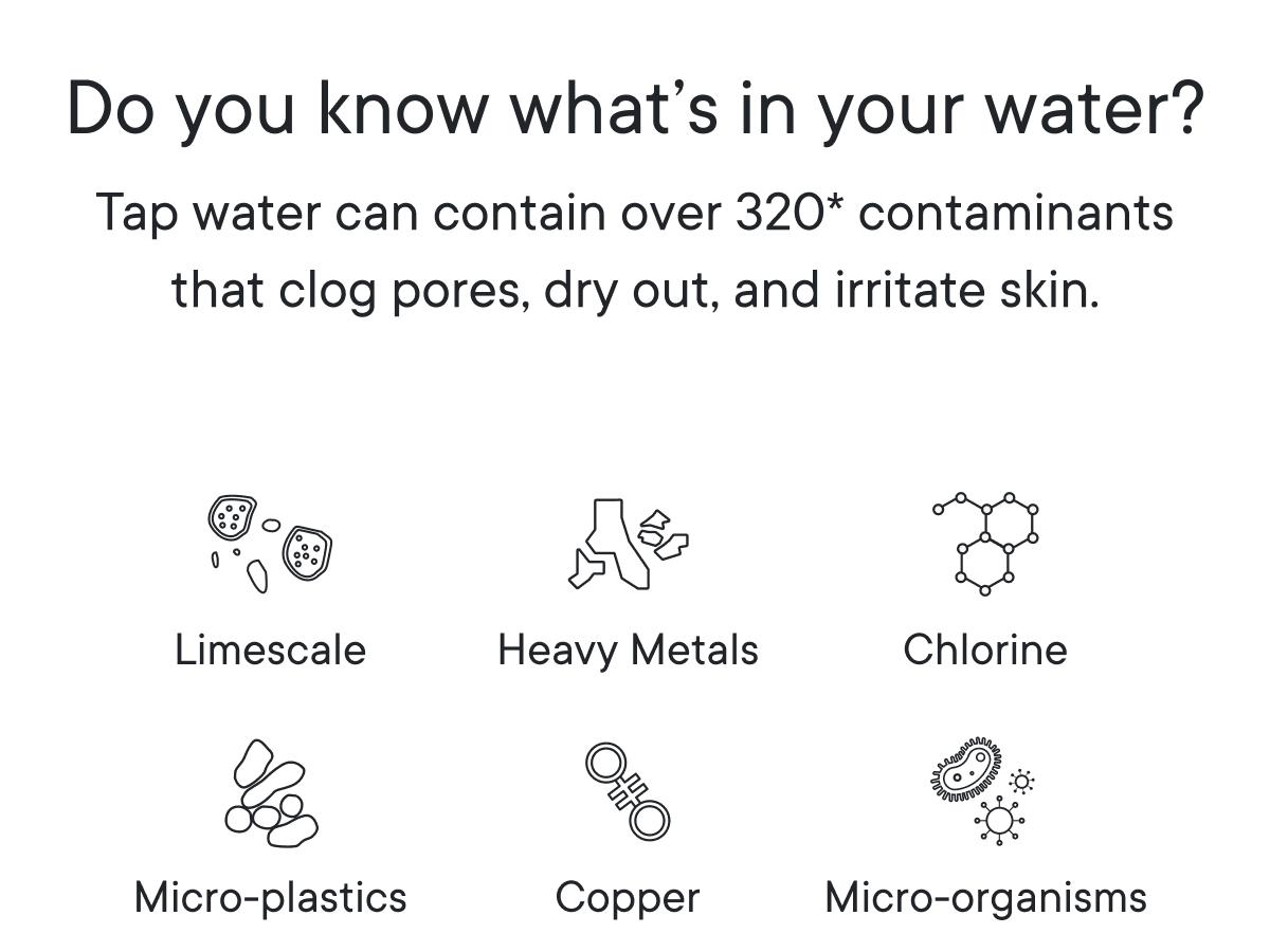 Qure Faucet Filter for Bathroom Sink Clearer Hydrated Skin Reduces Irritants Boosts Hydration Minimizes Breakouts & Irritation