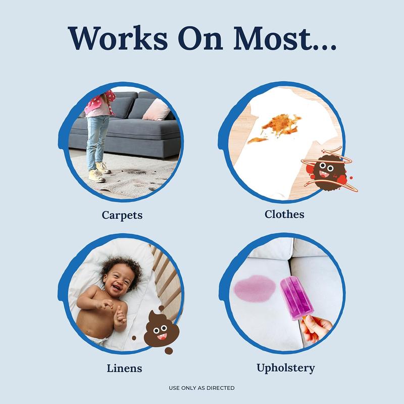 Stain Treater Spray - 4oz Stain Remover - Newborn & Baby Essentials - No Dry Cleaning Food, Grease, Coffee Off Laundry, Underwear, Fabric