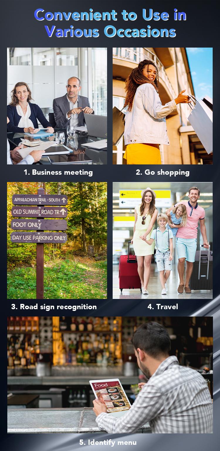 AI intelligent multilingual translation Language Translator Device, Instant Translator with 3.1" Touch Screen & 139 Languages, Real Time Smart Voice Photo Translator, Offline Online Translation for Business Learning Travel