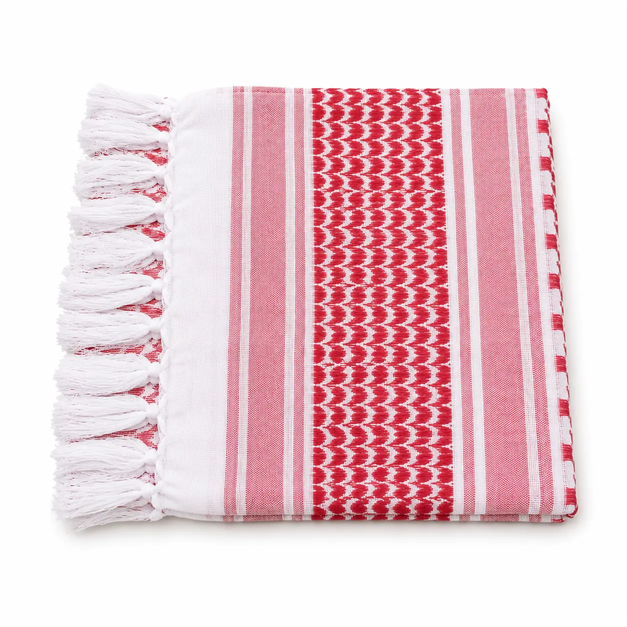 Traditional Keffiyeh Scarf - Lightweight Arab Shemagh, Breathable Unisex Head & Neck Wrap, Finished with Classic Tassel Fringe, All Seasons, Comfortable for Daily Use, Ideal for Gifting