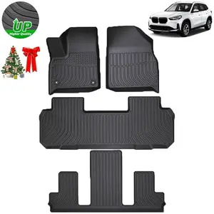 Floor Mats for 2018-2023 Chevy Chevrolet Traverse Fuel 7-Seater TPE Heavy-Duty Premium All-Weather Car Floor Liner for Traverse Accessories(ONLY Fit 2nd Row Bucket Seats)