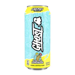 Ghost Energy Drink Zero Sugar – 16 fl oz Cans – Peaches, Electric Limeade, Iced Tea Lemonade, Blue Raspberry – 2 Pack or 4 Pack Beverage Sport