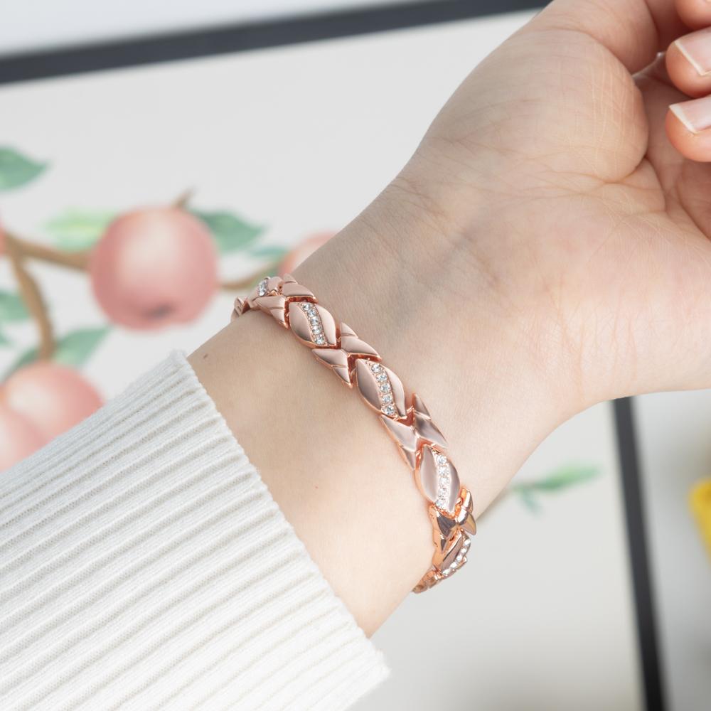 Gold leaf bracelet for women minimalist dainty jewelry elegant daily wear gift