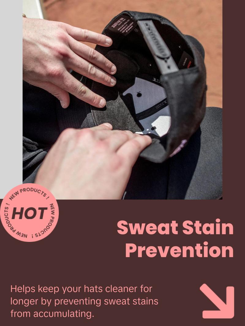 Nosweat White Hat Liners - Patented SweatLock Technology, Hypoallergenic, Moisture-Wicking, 12-Pack for Various Hat Types, Comfortable & Lightweight