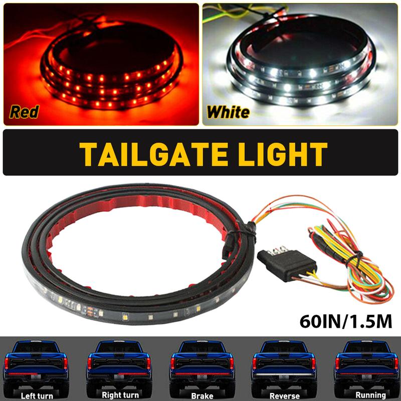 60" LED Strip Tailgate Light Bar Reverse Brake Signal For Chevy Ford Dodge Truck 60" LED Strip Tailgate Light Bar Reverse Brake Signal For Chevy Ford Dodge Truck