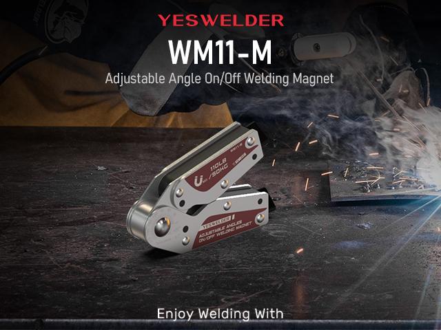 YESWELDER 15-200° Adjustable Angle Welding Magnet with On/Off Switch | 66LBs & 110Lbs Holding Power Magnetic Welding Positioner for Soldering, Metal Fabrication & Pipe Installation