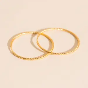 Lasso Rope Rounded Huggie Hoop Earrings Lasso Rope Rounded Huggie Hoop Earrings
