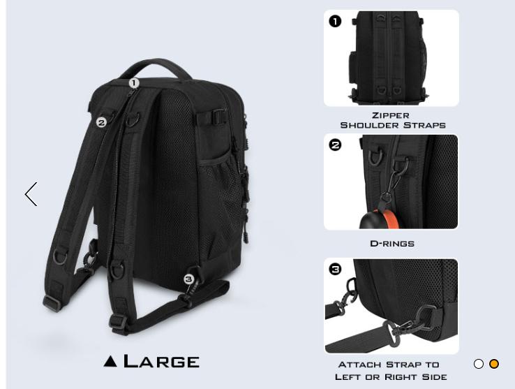 KastKing BlowBak Tactical Fishing Sling Tackle Storage Bag With 2 Hyperseal Tackle Boxes- Lightweight Sling Fishing Backpack - Sling Tool Bag for Fishing Hiking Hunting Camping