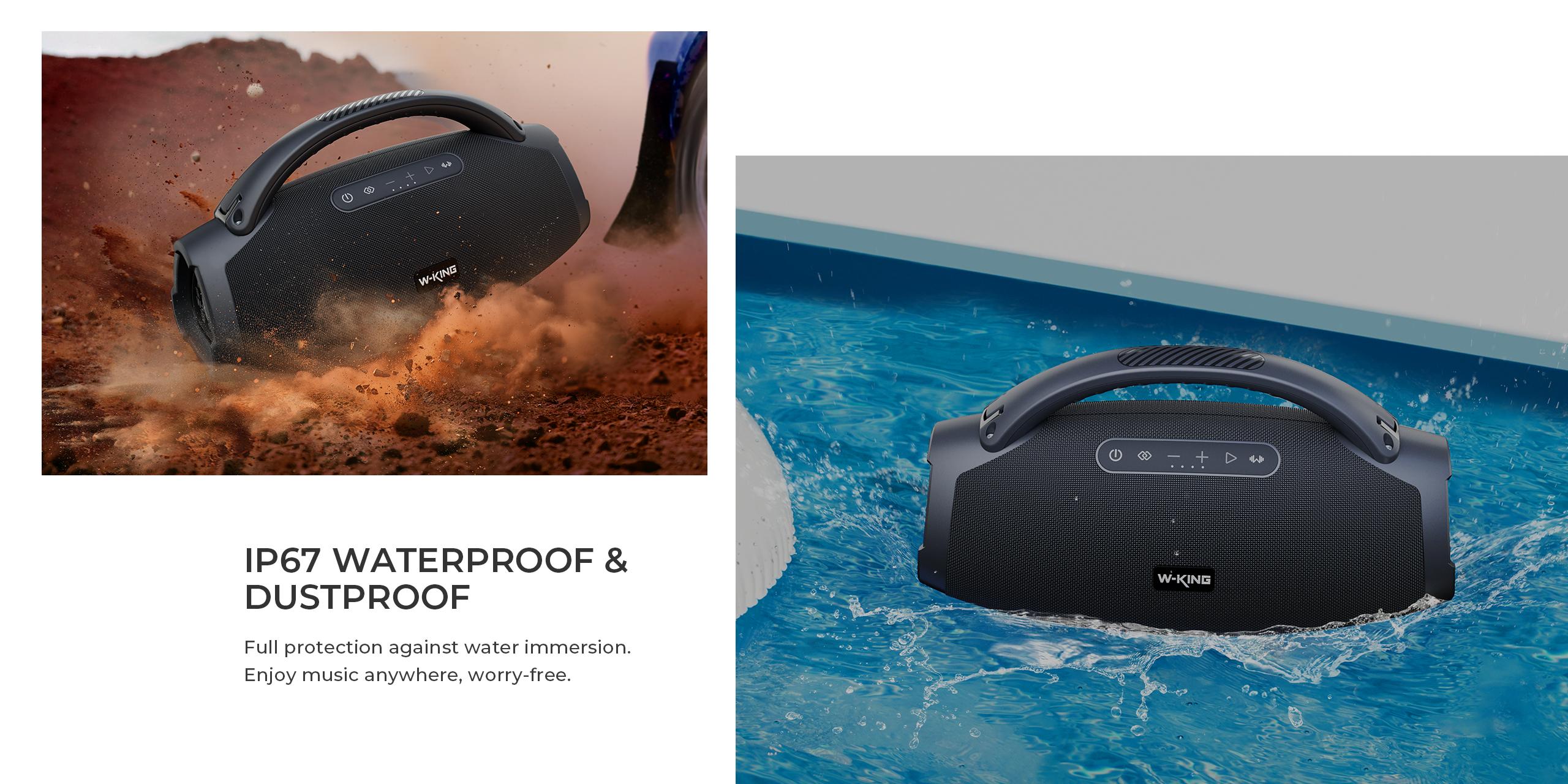 W-KING X20s 140W Powerful Bluetooth Speaker, BT5.4 IPX7 Waterproof Type-C Fast Charge for Outdoor Home Party  Audio