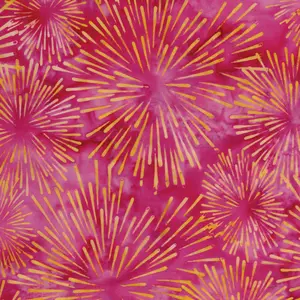 Fabric Lumin Pink Bubblegum Burst Sunset Island Batiks by the Quarter Yard 612501110