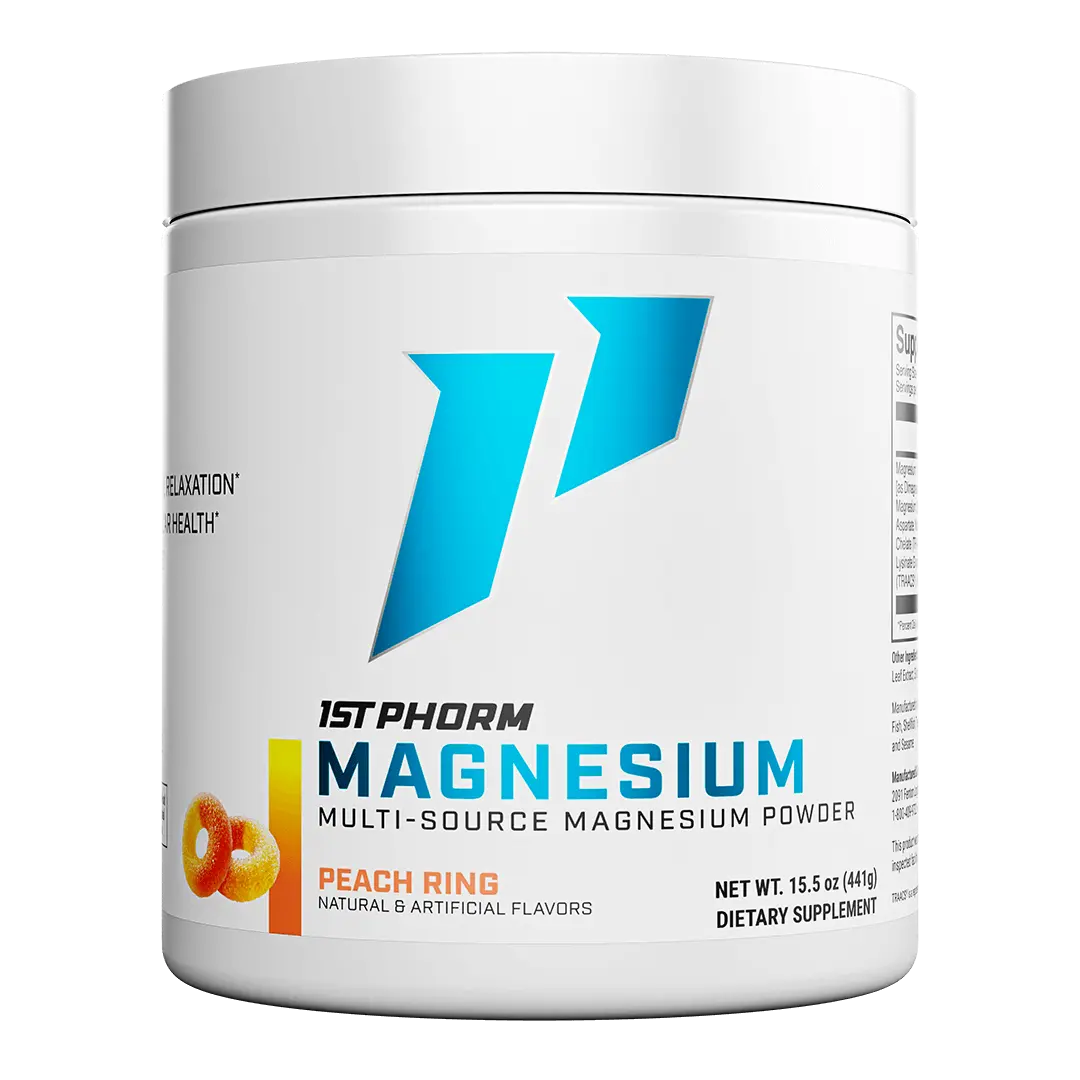 1st Phorm Magnesium Supplement Powder, Bone & Cardiovascular Health Support + Relaxation, 90 servings
