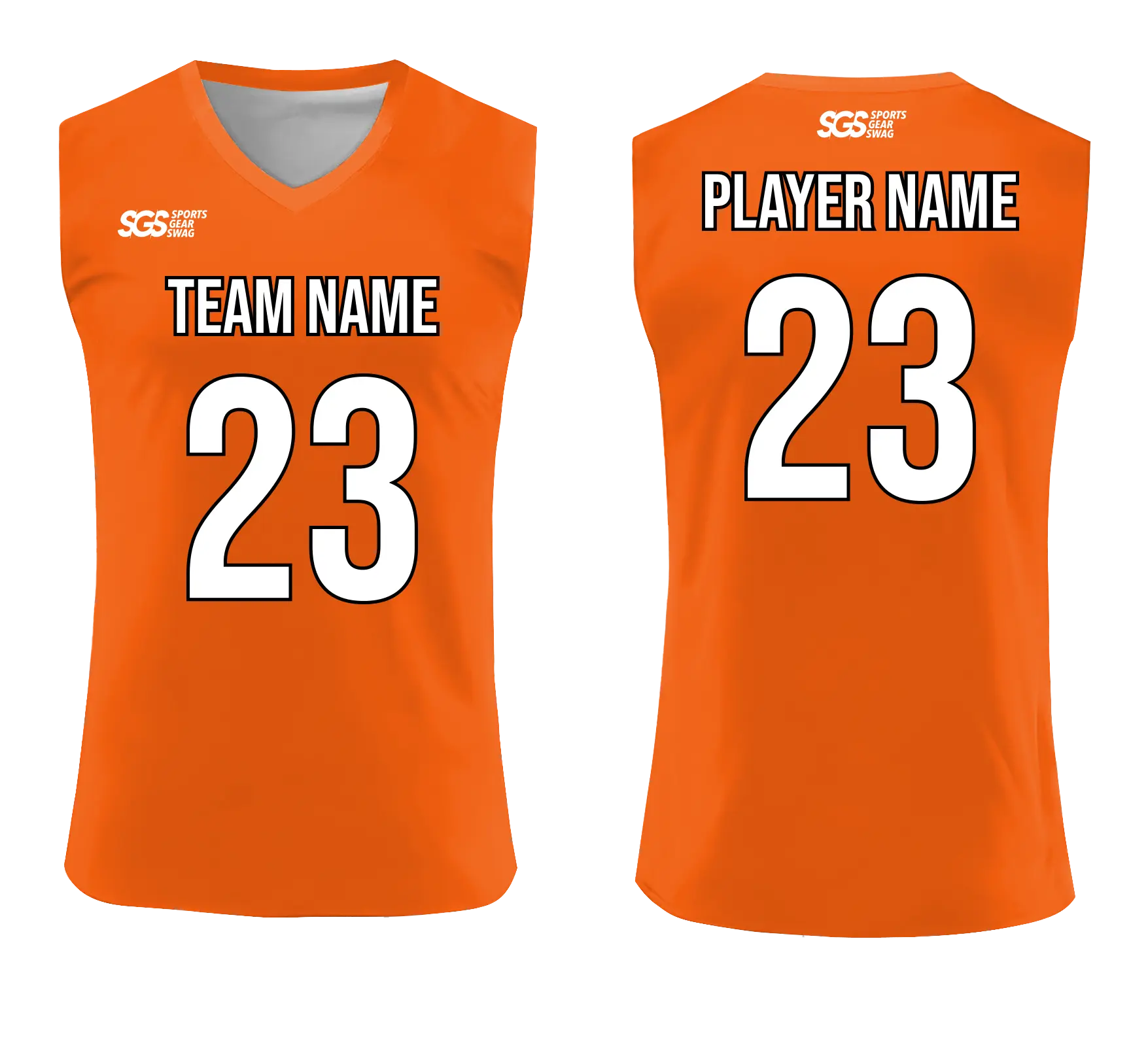 Custom Simple Design  Adult Youth Unisex Sleeveless Volleyball Plain Design Jersey