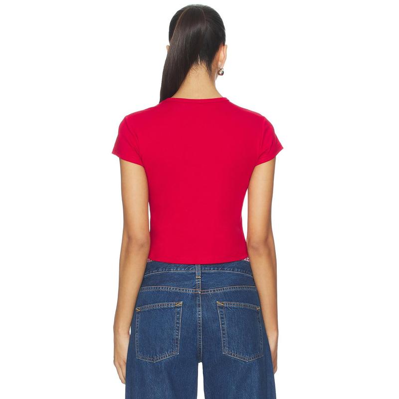 Hype and Vice University Of Southern California Baby Tee in Red