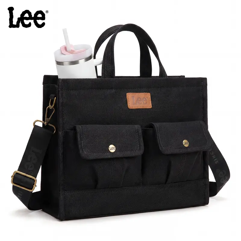 Lee Women's Nurse Tote Bag - Business Purse for Women, Easy Carry Crossbody Strap Bag, Solid Color Casual Everyday Use, Fits iPad & 13-Inch Laptop, Multiple Pockets, Large Capacity, Purses For Women