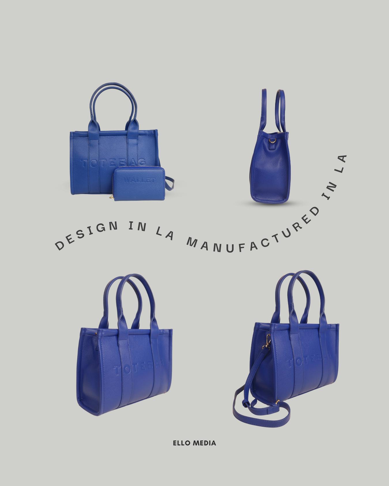 ELLO Stylish Tote Bag Set 2025 Women's Large Capacity Handbag in Multiple Colors for Everyday Use