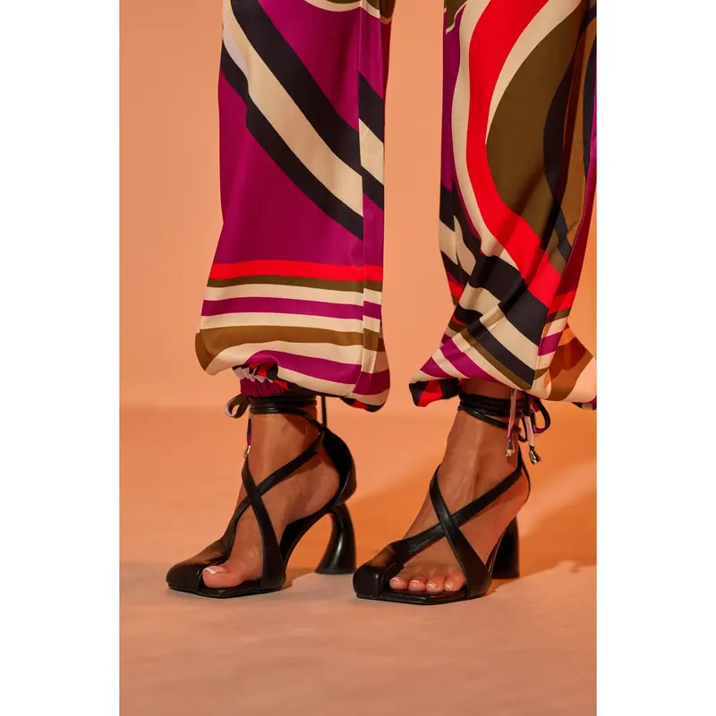 AZALEA WANG ORLA TAN FUR ROPE STILETTO SANDAL - TikTok Shop
