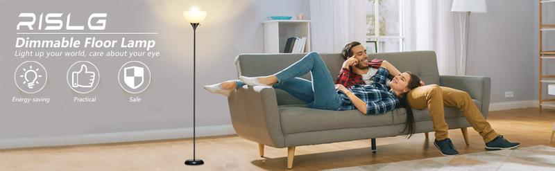 Minimalist Mushroom Floor Lamp， Living Room & Bedroom Ambient Light, Soft Glow Standing Eye-Care Lamp, Modern Minimalist Floor Lamp