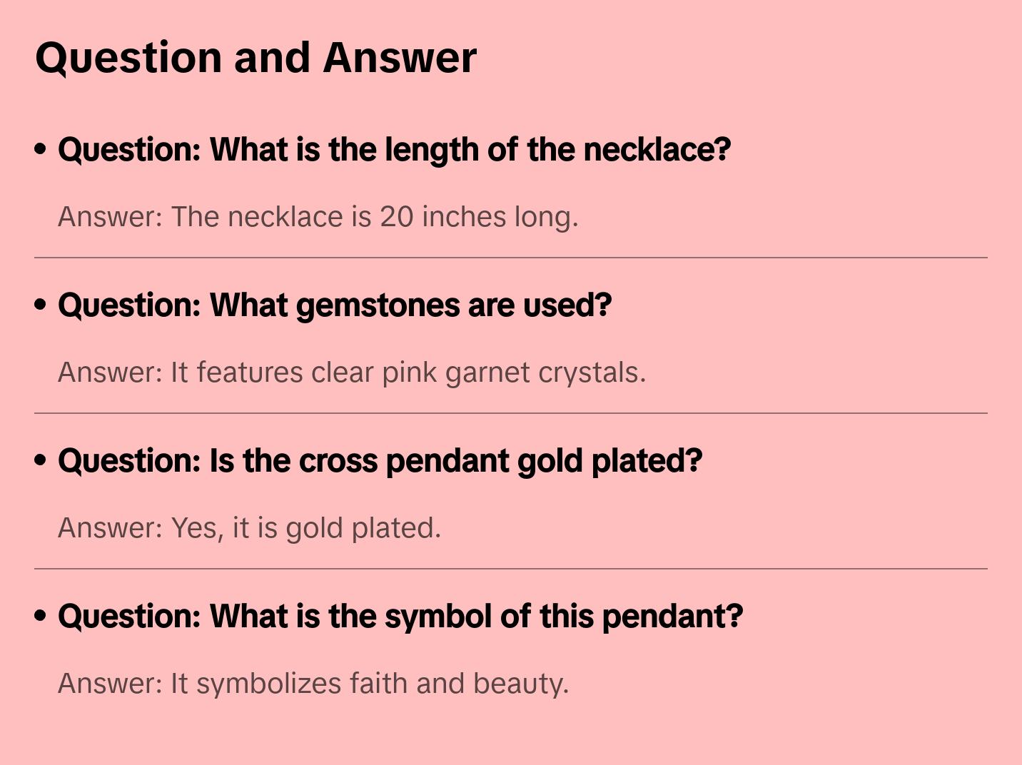 Gold Plated Jerusalem Cross Pendant clear Garnet Crystallized 20"Necklace