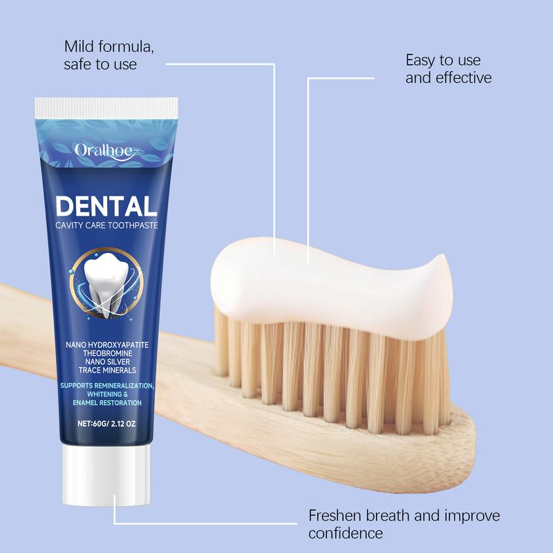 8pc Fluoride-Free Hydroxyapatite Tooth Armor Drops + Cavity Care Toothpaste + Whitening Toothbrushes | Enamel Repair, Cavity Care, Whitening & Fresh Breath | Gentle Oral Care for Sensitive Teeth & Gum Deep Cleaning teeth whitening & oral care products