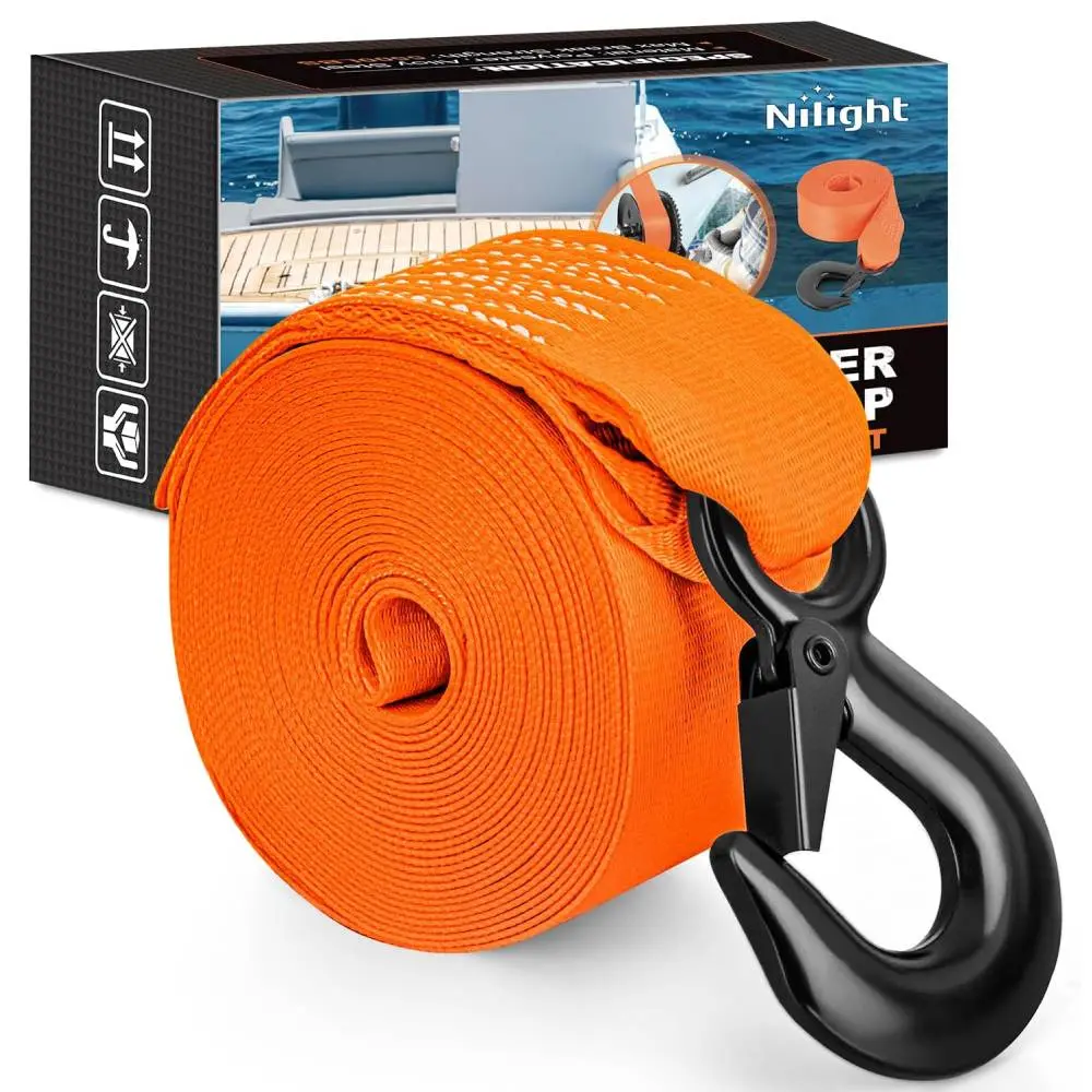 2in x 20ft Boat Trailer Winch Strap