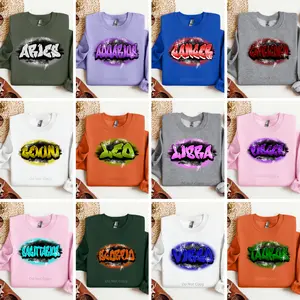 Zodiac Airbrush Words DTF Transfer