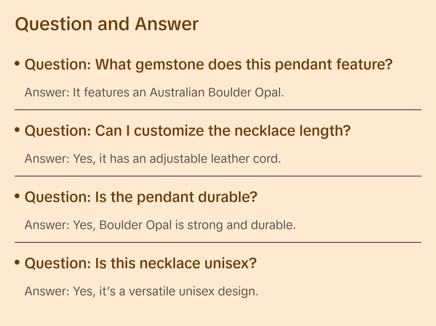 Blue Australian Boulder Opal Pendant Necklace, .925 Sterling Silver. 15ct Unisex Design