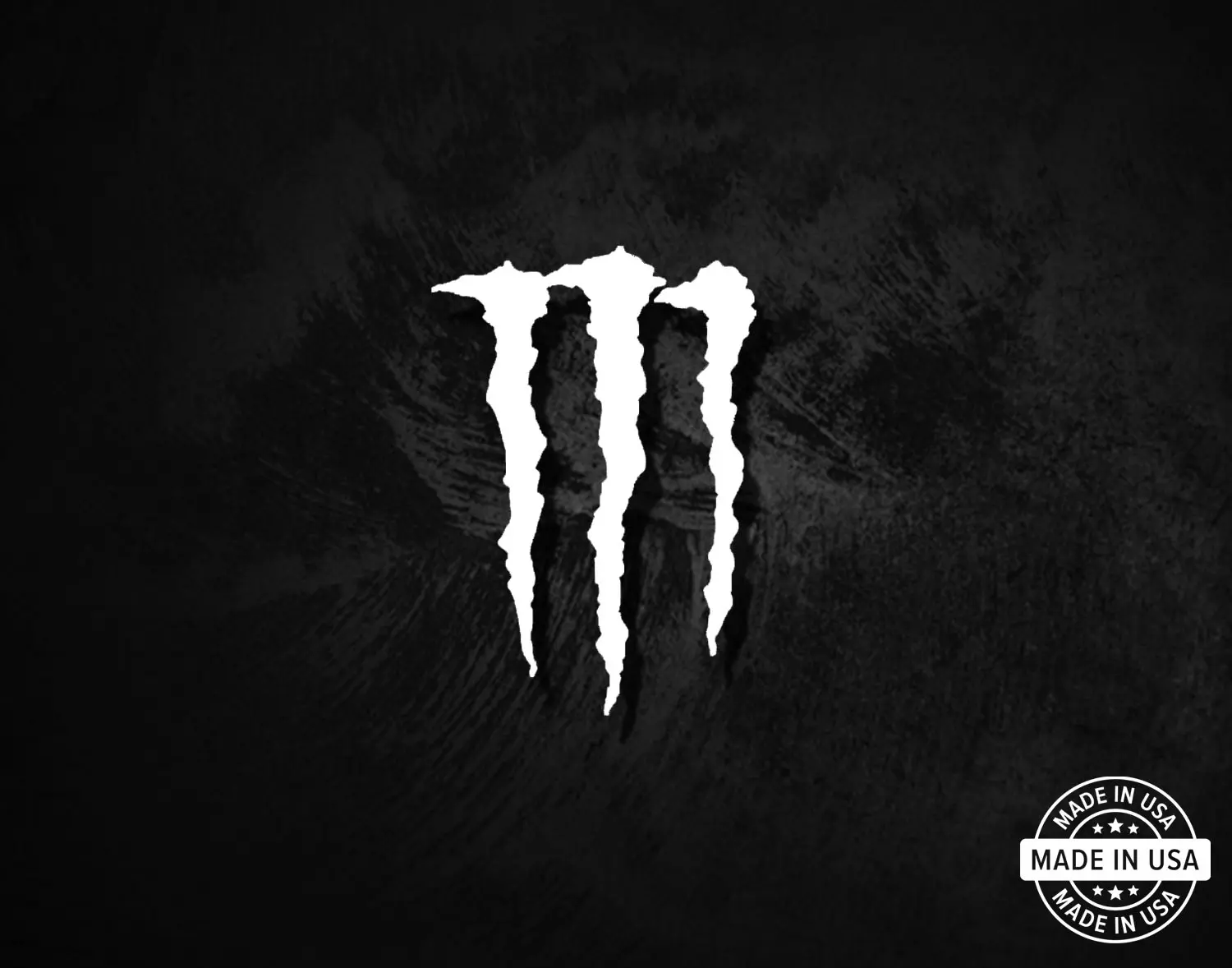 Monster Energy "M" Decal, Vinyl Die Cut Sticker
