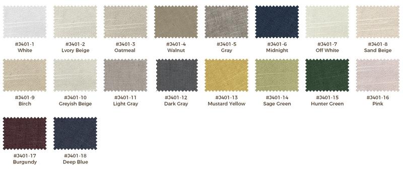 TWOPAGES Jawara Linen Cotton Fabric Swatch Booklet for Bedroom and Living Room Curtains, Long Drapes, Modern and Simple Design, Household Textiles Interior Decoration