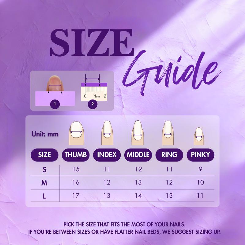 NailPhoria EXTRA SHORT/SHORT ALMONDS Collection - Handmade Press-On Nails | Reusable, Salon-Quality, Long-Lasting, Glossy Design