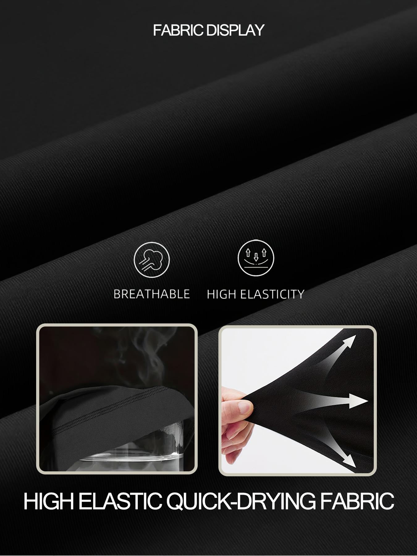 Black Solid Color Women's  Safety Panty Design, Anti-See-Through, Women's High-Waist Casual Skirt Stretchy Fitted Skirt Pants, Solid Color Versatile Skirt Pants, Plus Size Women'S Waist-Cinching Double-Slit Sports Skirt Pants