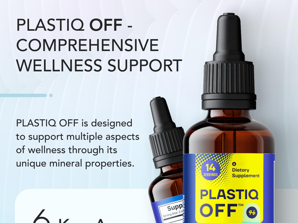 SonoHealth Plastiq Off - Micronized Zeolite Liquid Drops for Kids & Adults - Gentle Daily Detox & Cleanse Support with Vitamin C & B12 - Vegan Non-GMO USA Sourced Natural Supplement