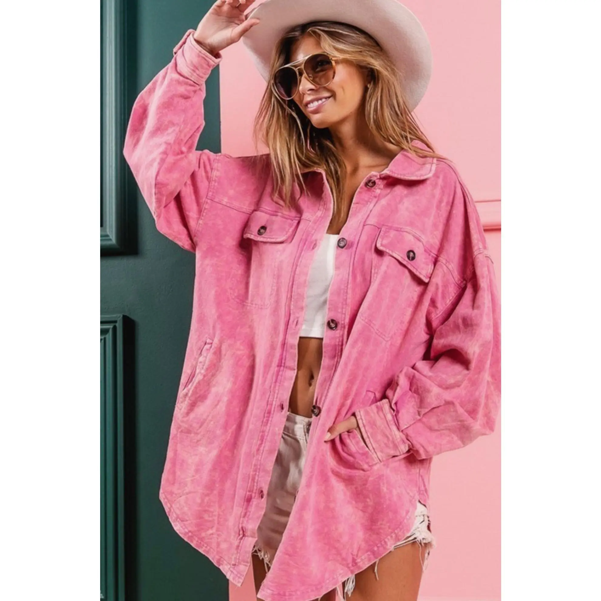 Vintage Mauve Shacket